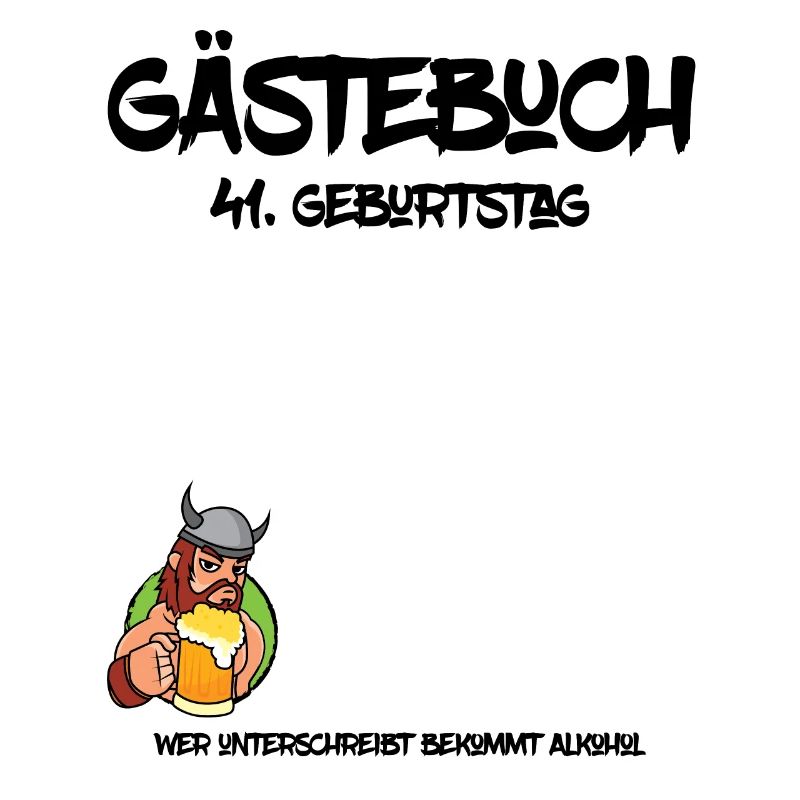 41. Geburtstag | Gästebuch Design