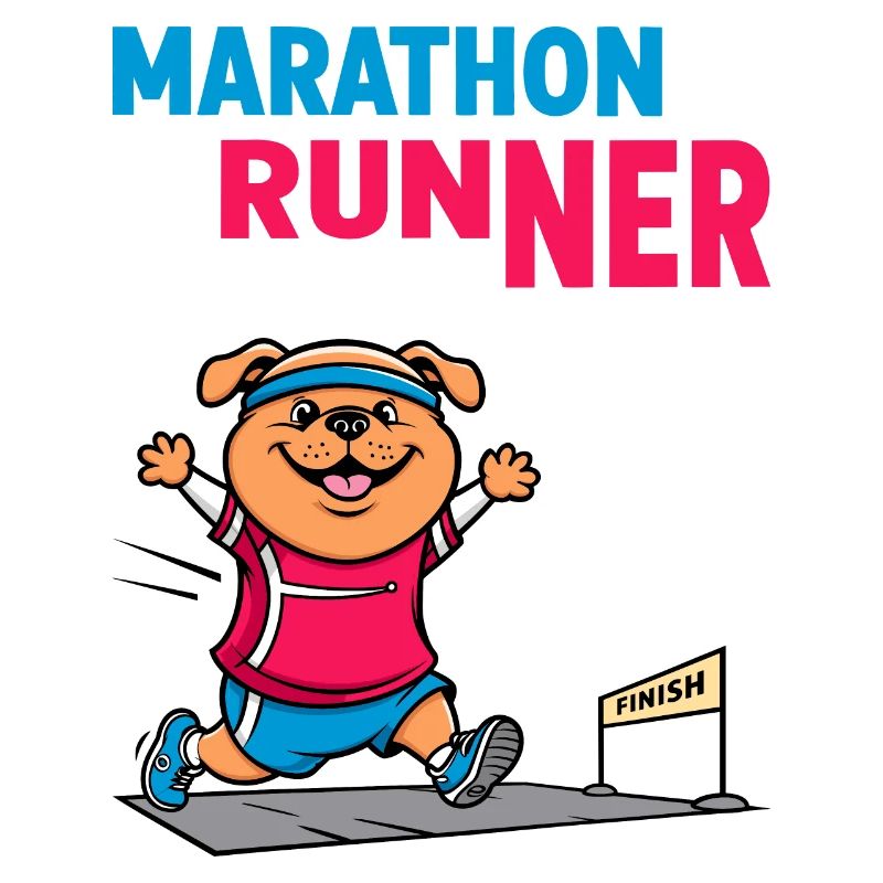 Hunde Marathonläufer