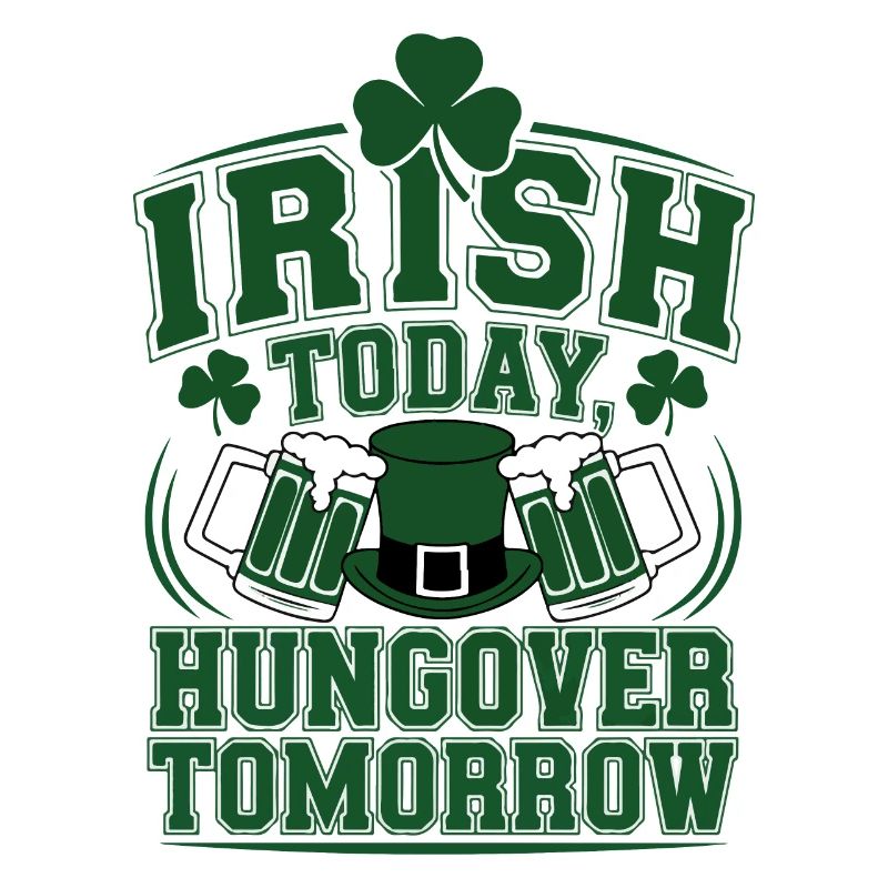 Funny Irish Drinking St. Patrick's Day Party Art