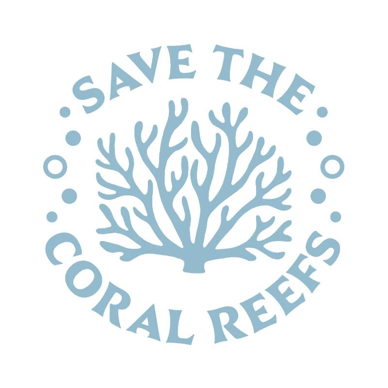 Save protect the coral reefs ocean activist
