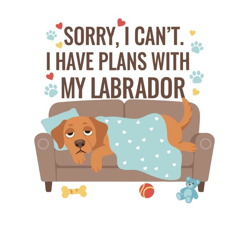Motif de couverture de canapé Labrador