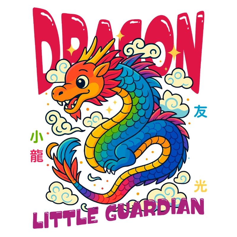 Regenbogen Drache - Kleiner Wächter
