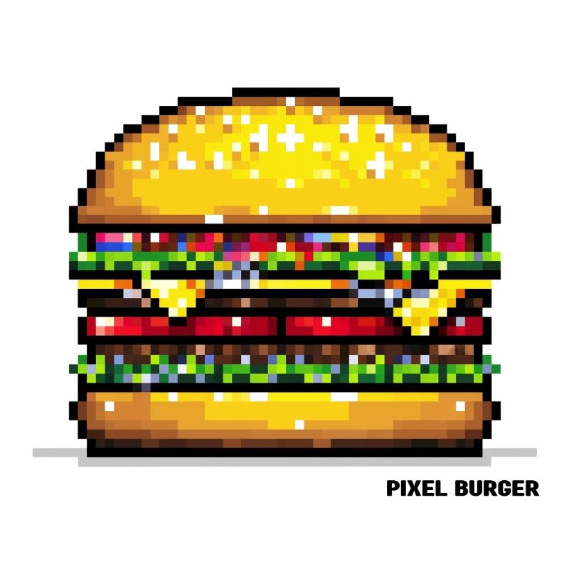 Pixel Hamburger