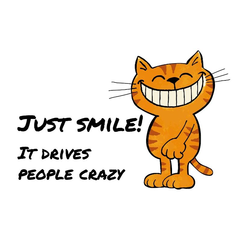 Souris juste – Chat souriant Chat du Cheshire
