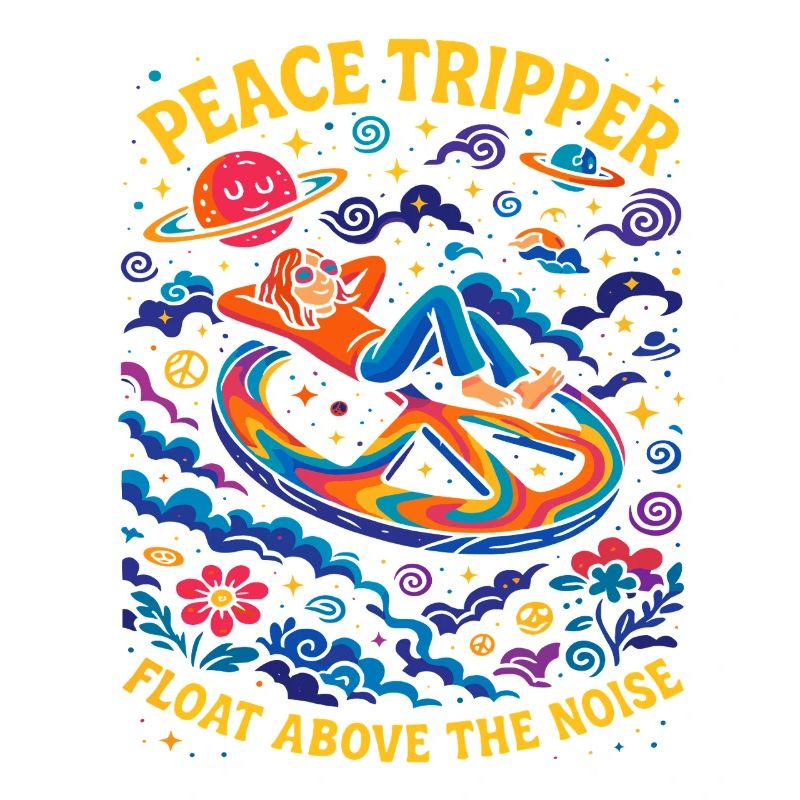 Psychedelic Peace Shirt, Cosmic Chill