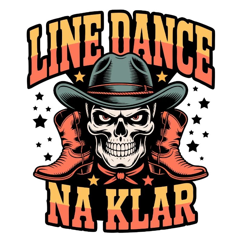 Line Dance Schädel Rodeo