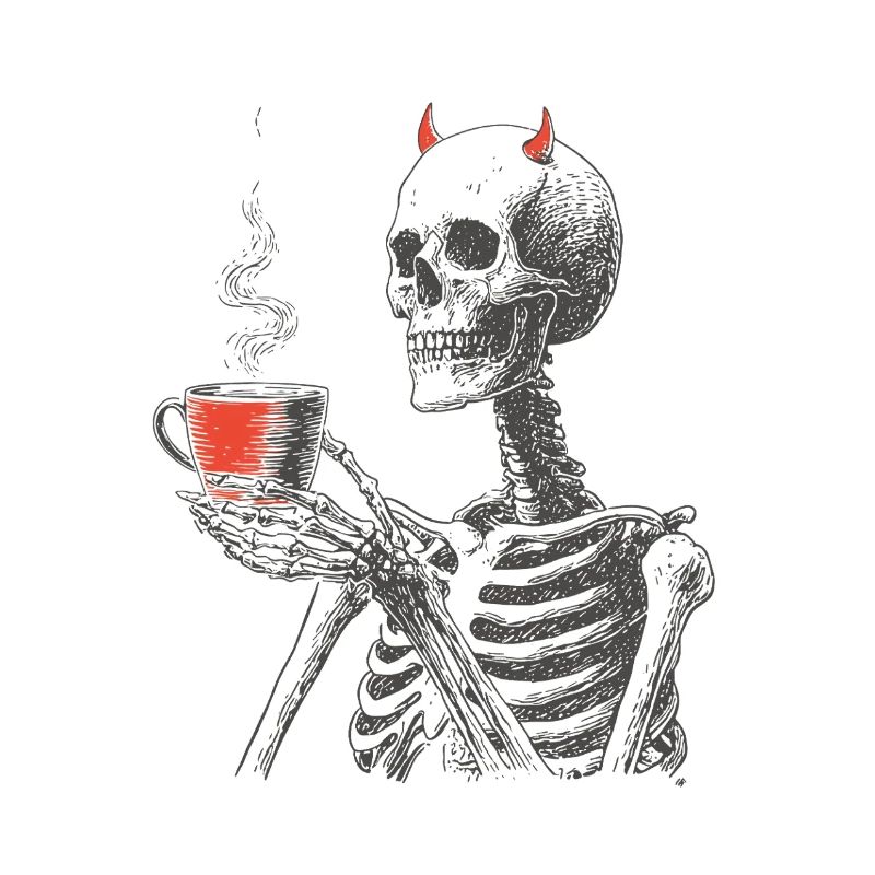 Devilish Coffee Skeleton