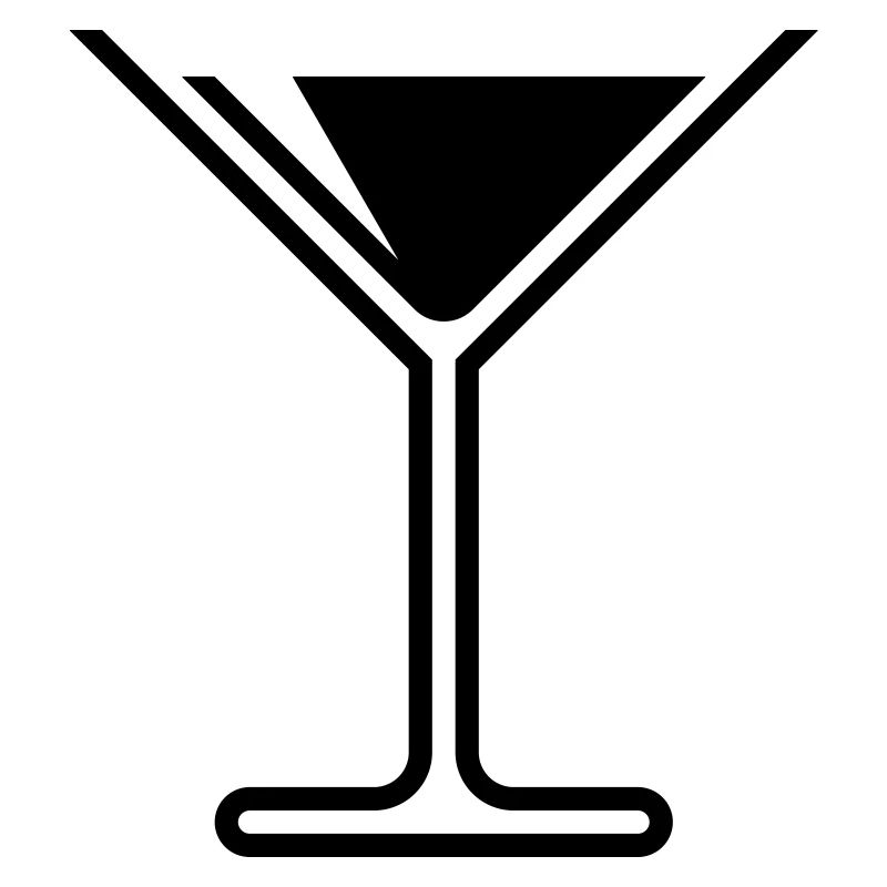 Cocktail / Cocktailglas / Martini – (Black)