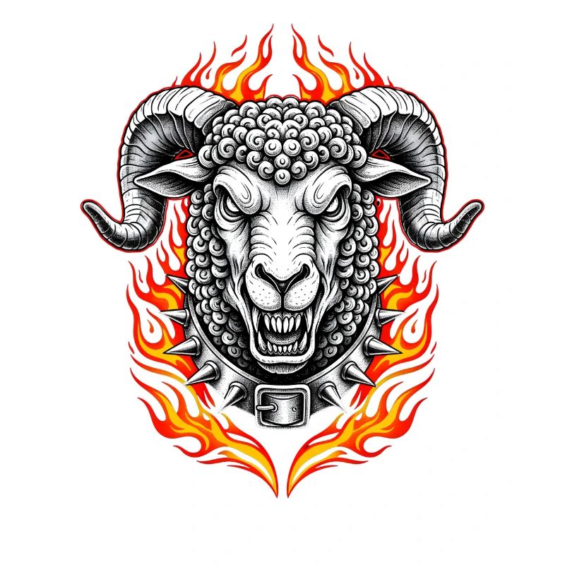 Fête de Pâques Heavy Metal Rocker Easter Egg Easter Bunny