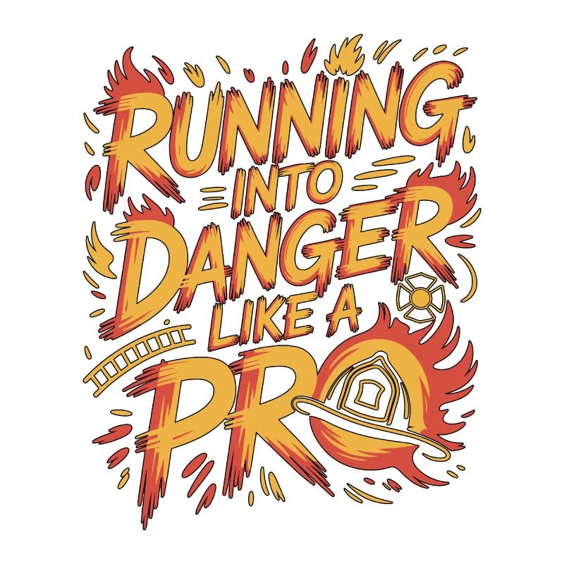 Fire Lieutenant Running Into Danger Firefighting