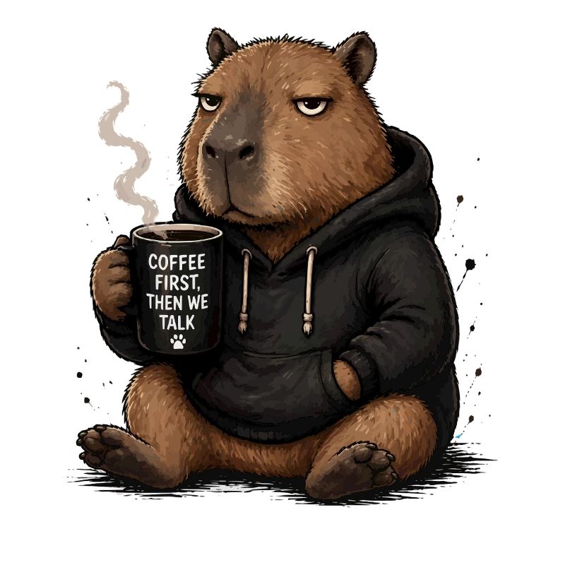 Premier sweat à capuche Coffee Beaver Pullover