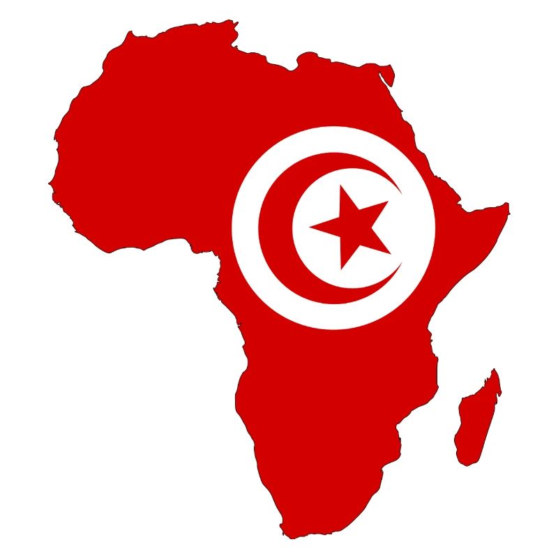 Drapeau de la Tunisie Afrique