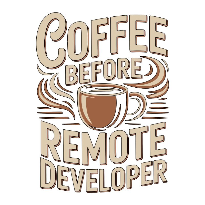 Remote Developer Coffee Remote Tech Coffee Lover