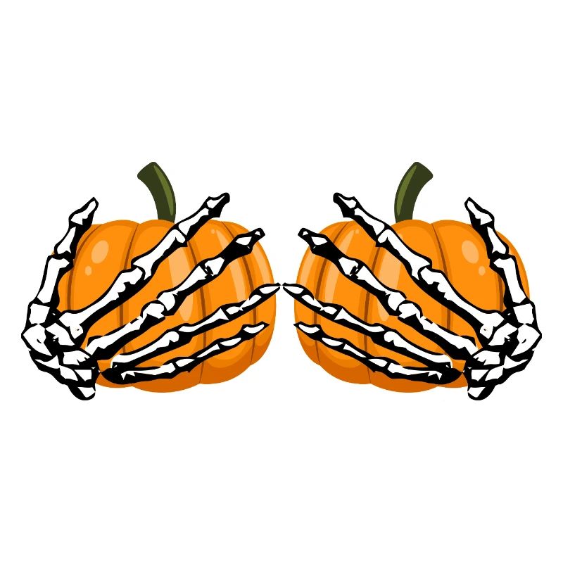 Skeleton Hands Pumpkin Halloween
