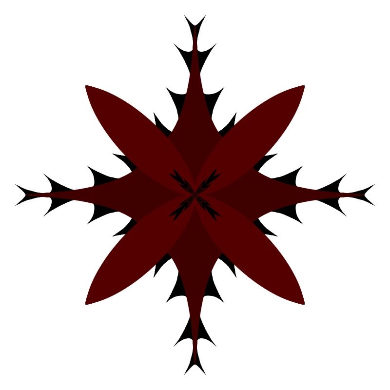 Red Spitzstern Pattern