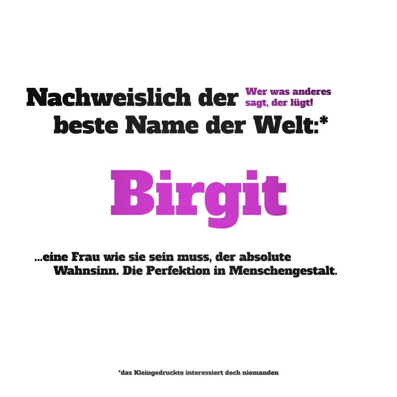 Ich bin Birgit - Birgit als Vorname