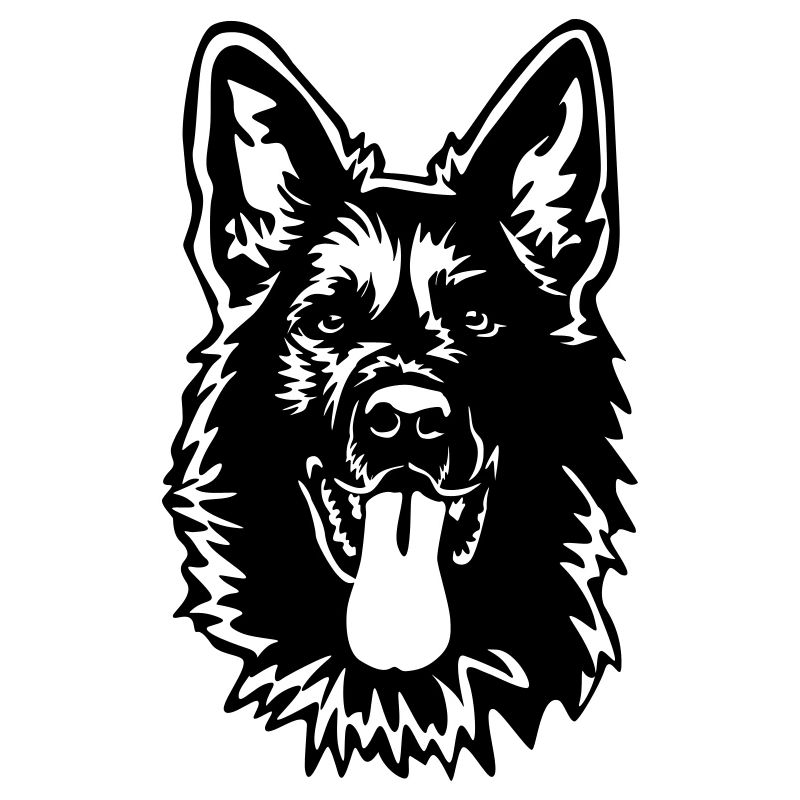 German Shepherd Head
