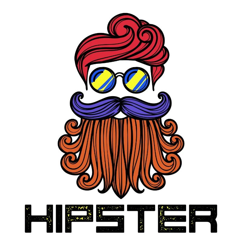 Bart Hipster Spruch Bartfrisur Bartträger