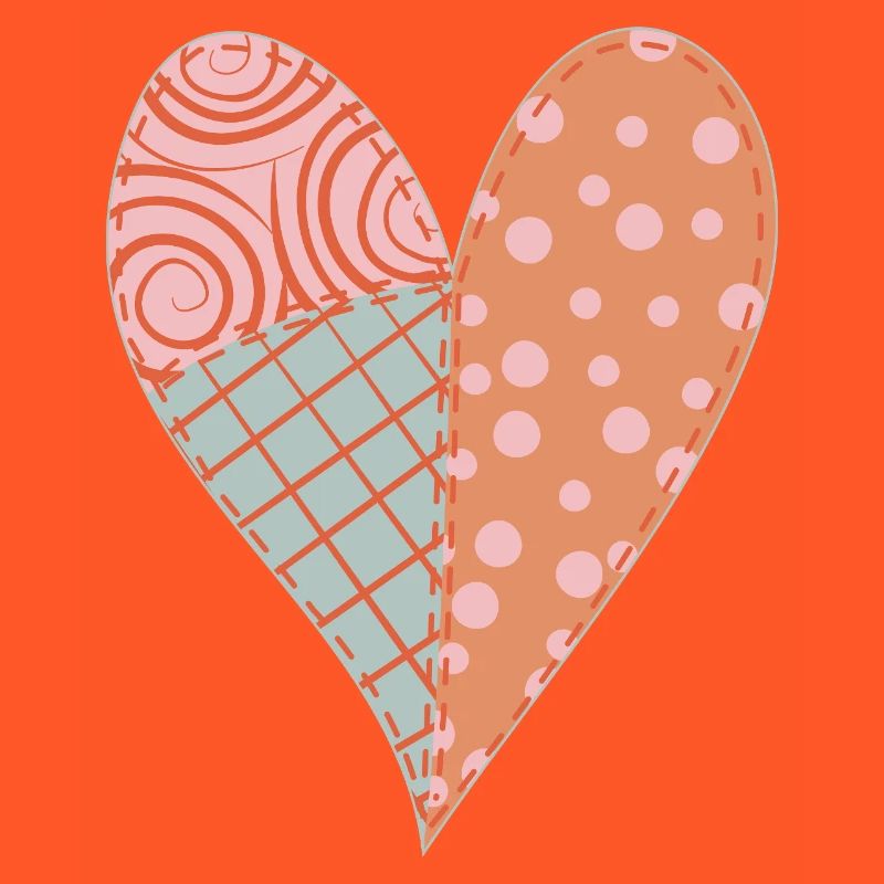 Patchwork Herz Nr. 4