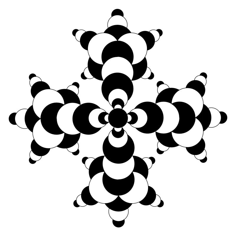 Fractal Molecule Crop Circle