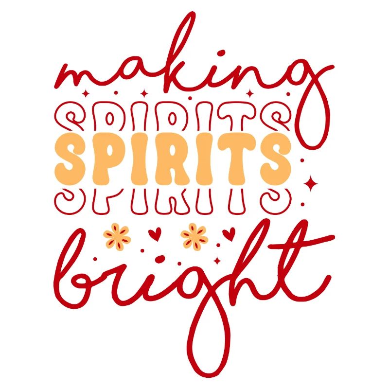 Make the spirits bright Christmas