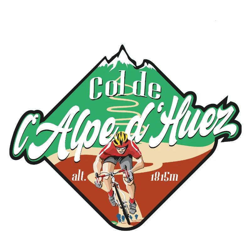 Col de l'Alpe d'Huez Radfahrer