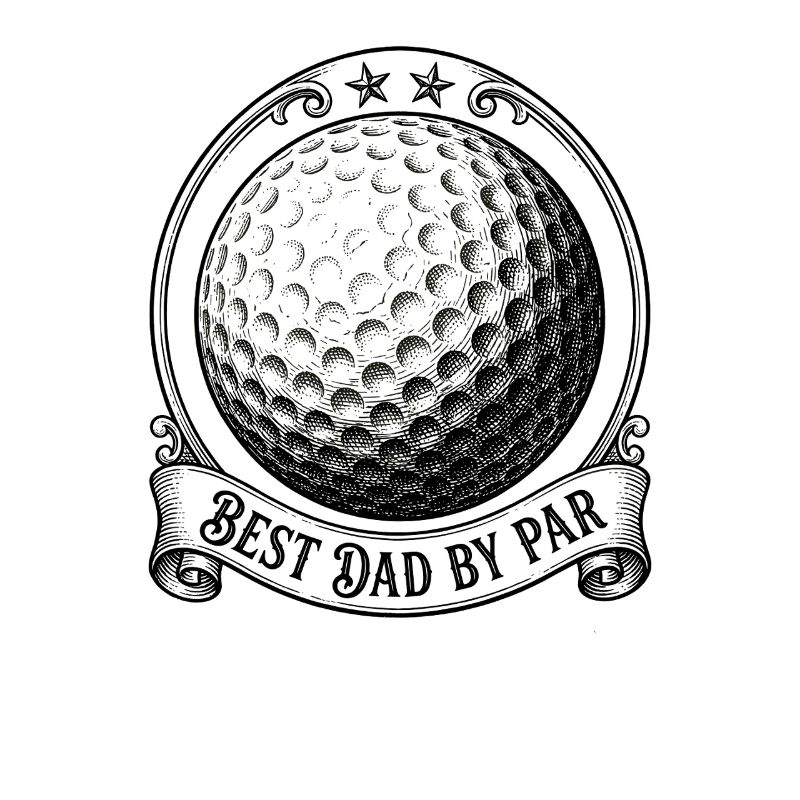 Moon Phase Golf Father Best Dad Par