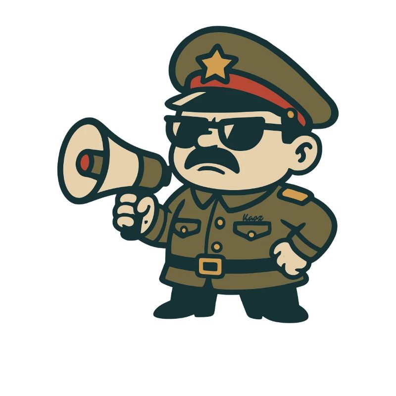 Retro Sergeant Megaphone