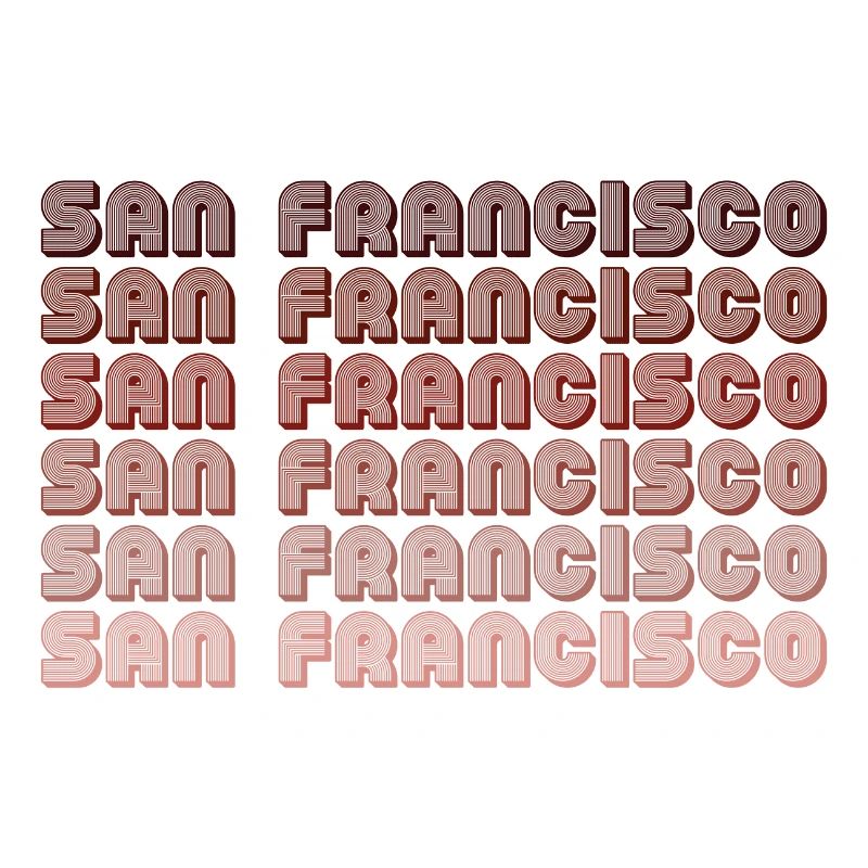 San Francisco Grid Gradient Pattern