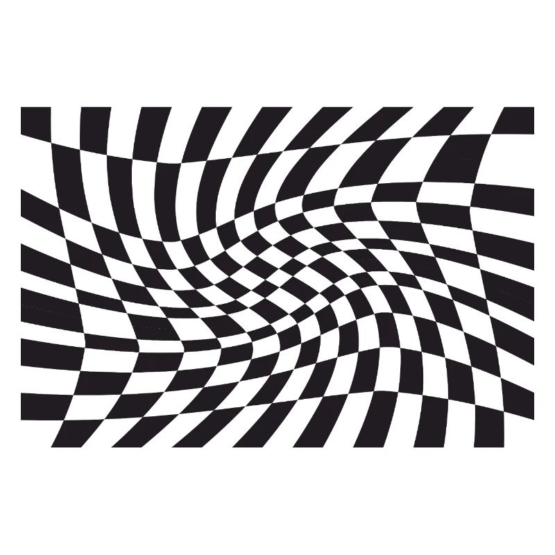 Spirale optique à checker déformé