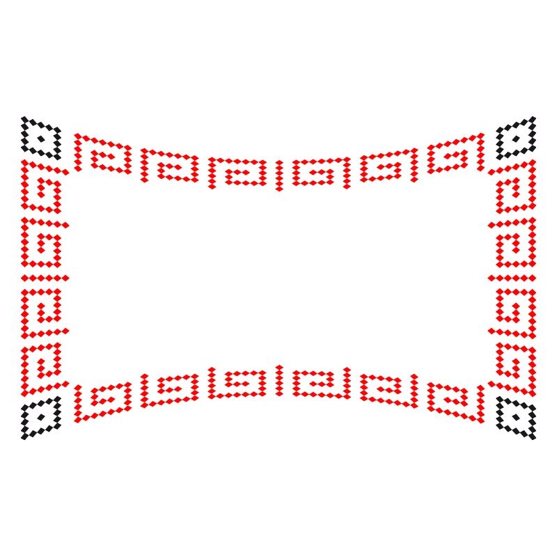 Frame pattern red