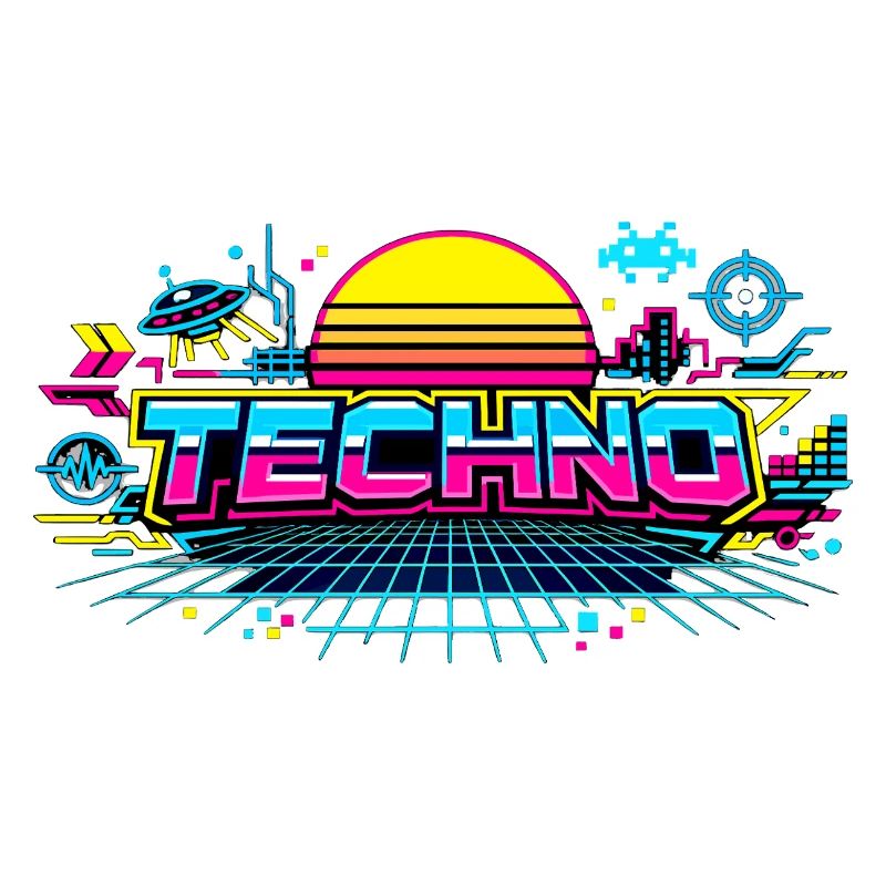 Neon Techno Horizon