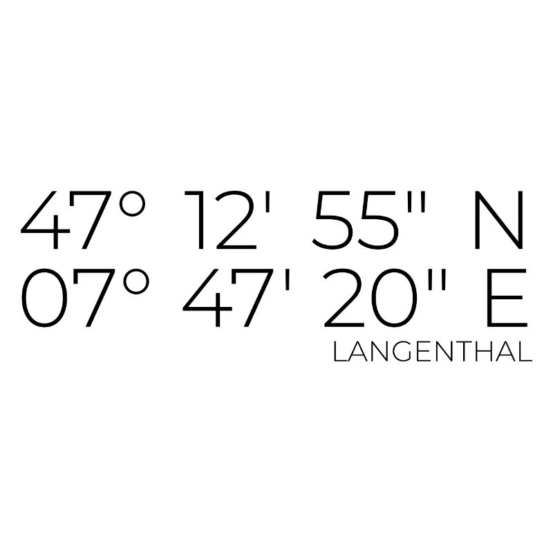 Coordinates Langenthal, Switzerland