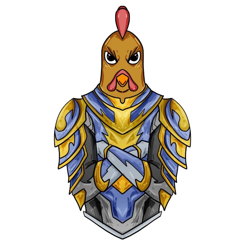 Knight Chicken with Armor Crusader