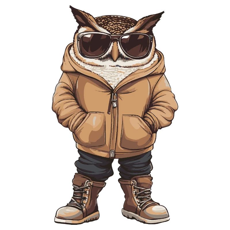 Eule Cool Winter