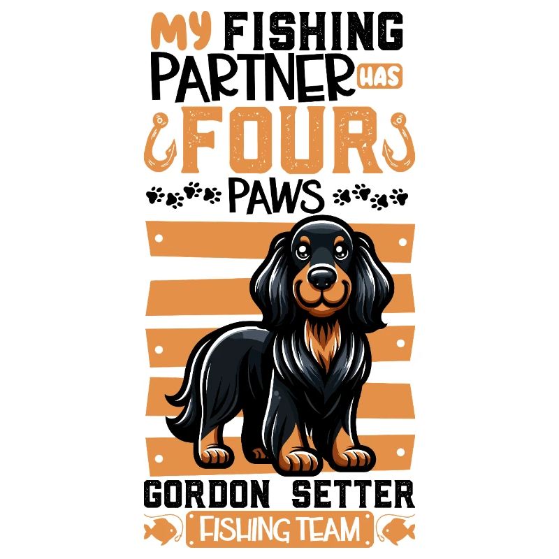 Pêche et Gordon Setter