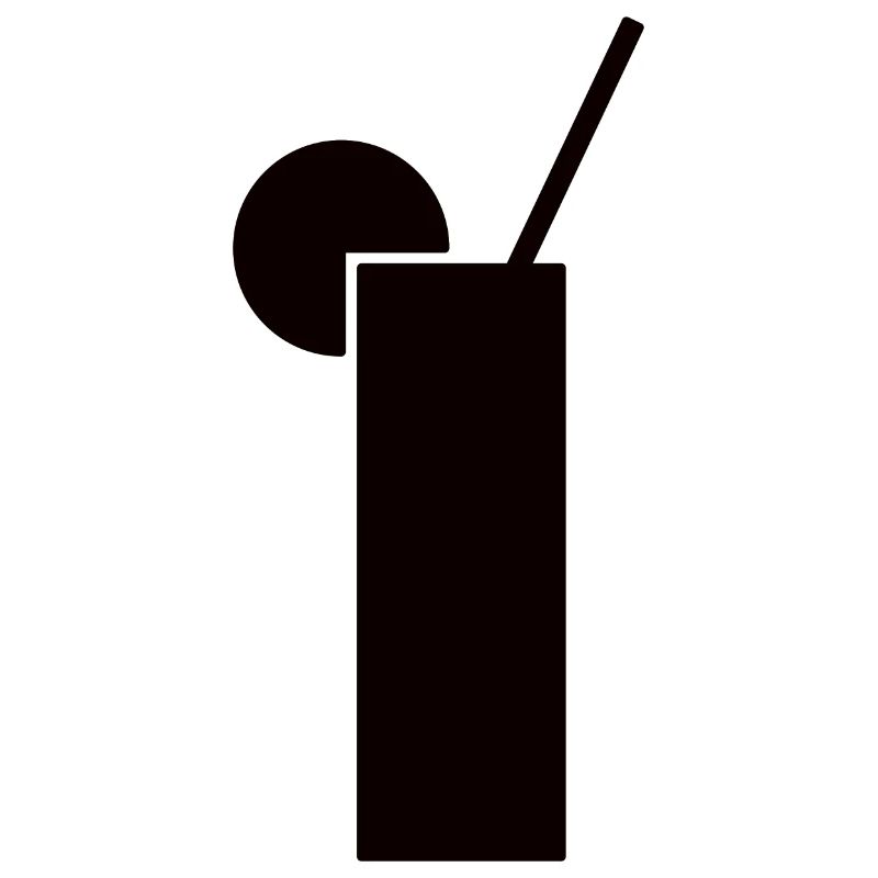 Drink design in black