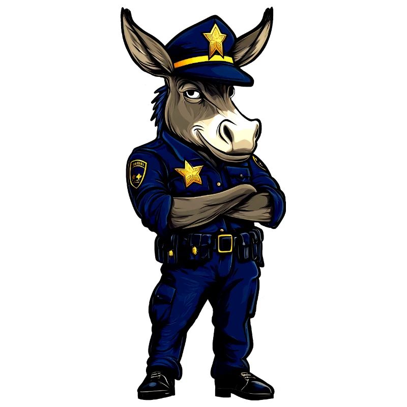 Polizei Esel