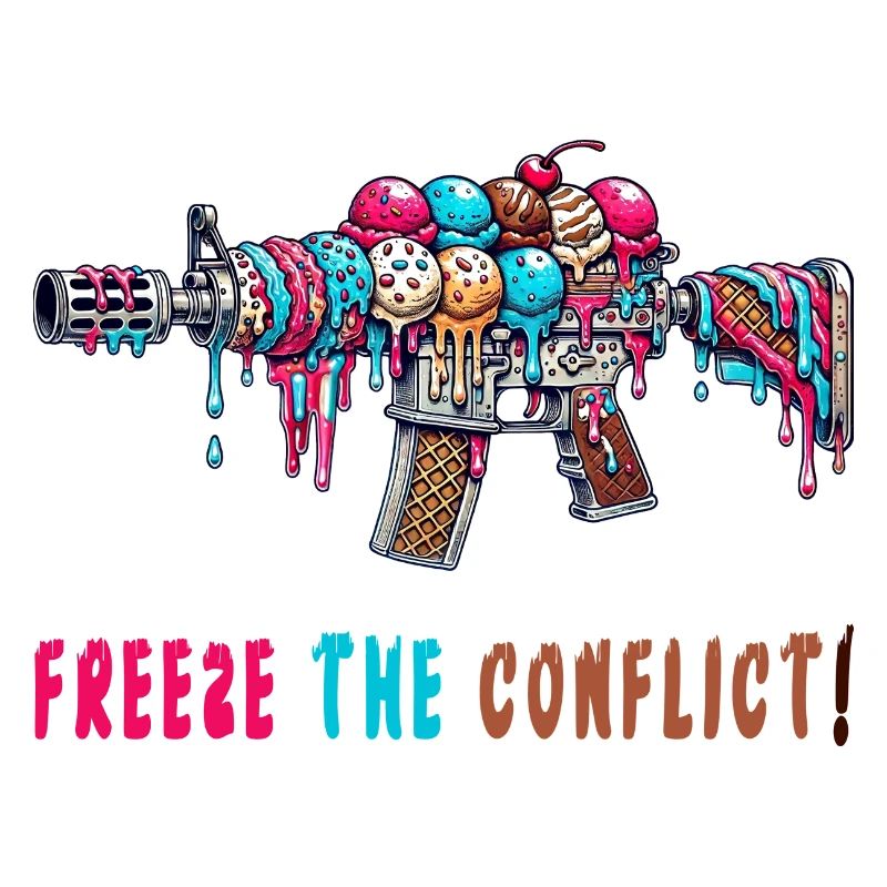 Konflikt eingefrieren Eiscreme