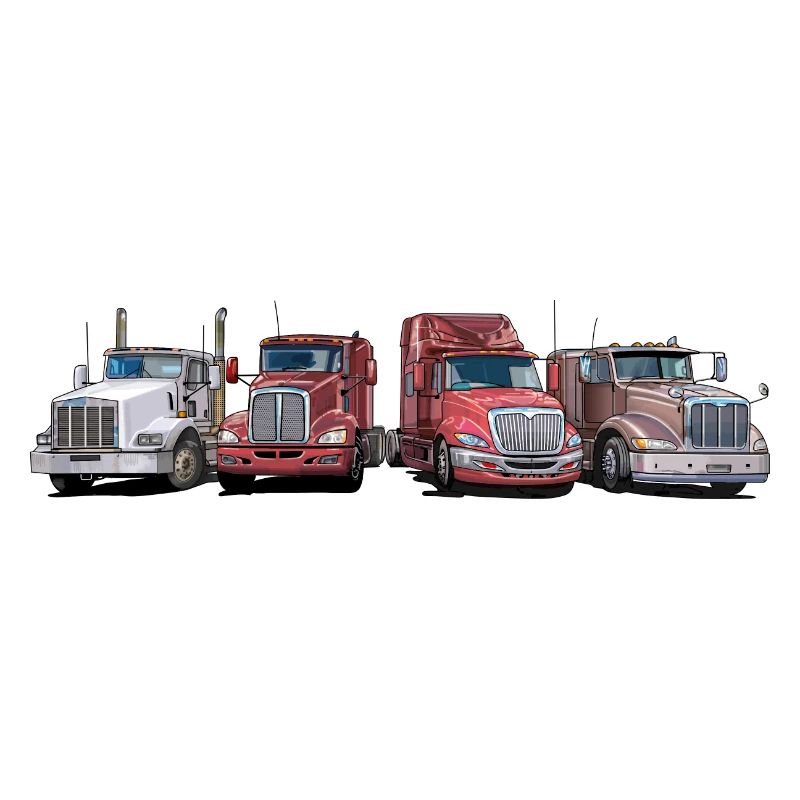 Semi-remorques, camions