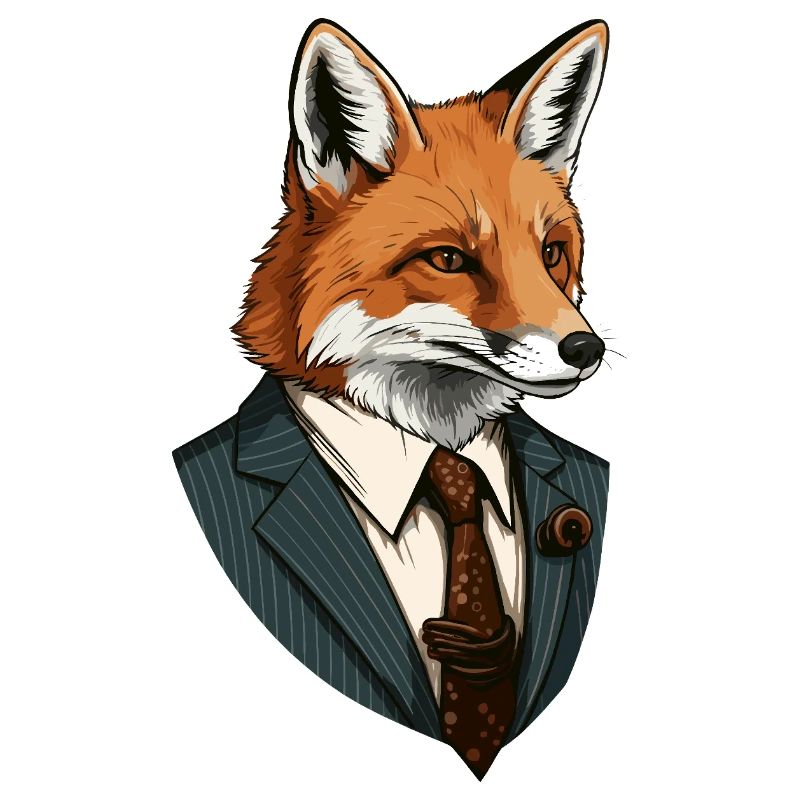 Fox in a suit