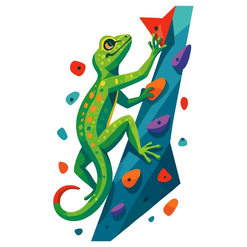Bouldering Gecko Climbing Animal Climbing Lizard Gift