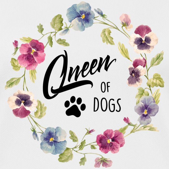 Vorschau: queen of dogs - Frauen T-Shirt atmungsaktiv