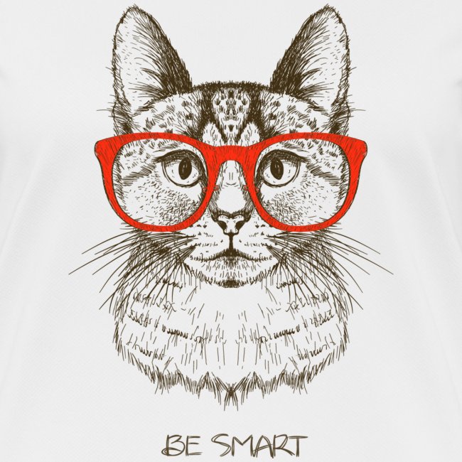 Vorschau: Cat Hipster - Frauen T-Shirt atmungsaktiv
