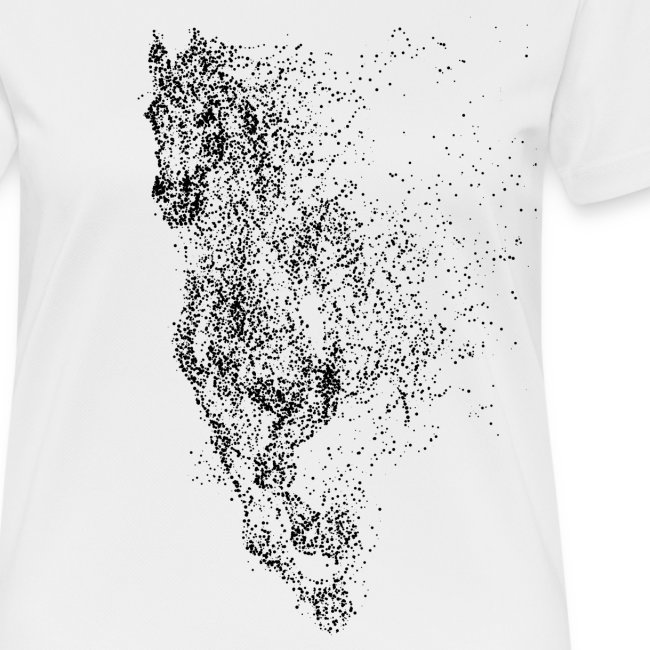 pixel black horse - Frauen T-Shirt atmungsaktiv