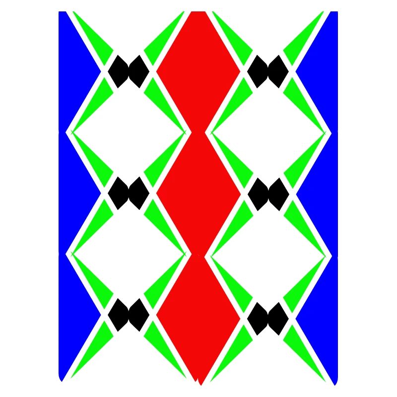 Mehrfarbiges, einzigartiges Design