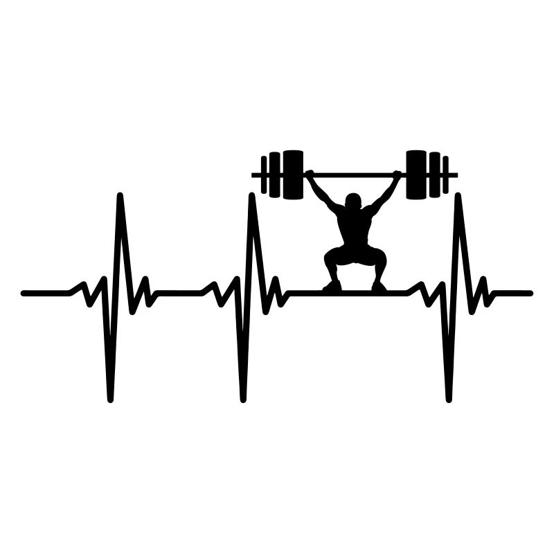 Gewichtheber mit schwerer Hantel beim Powerlifting