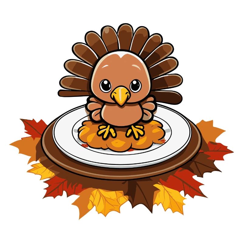 Reconnaissant Béni Thanksgiving Bébé Dinde