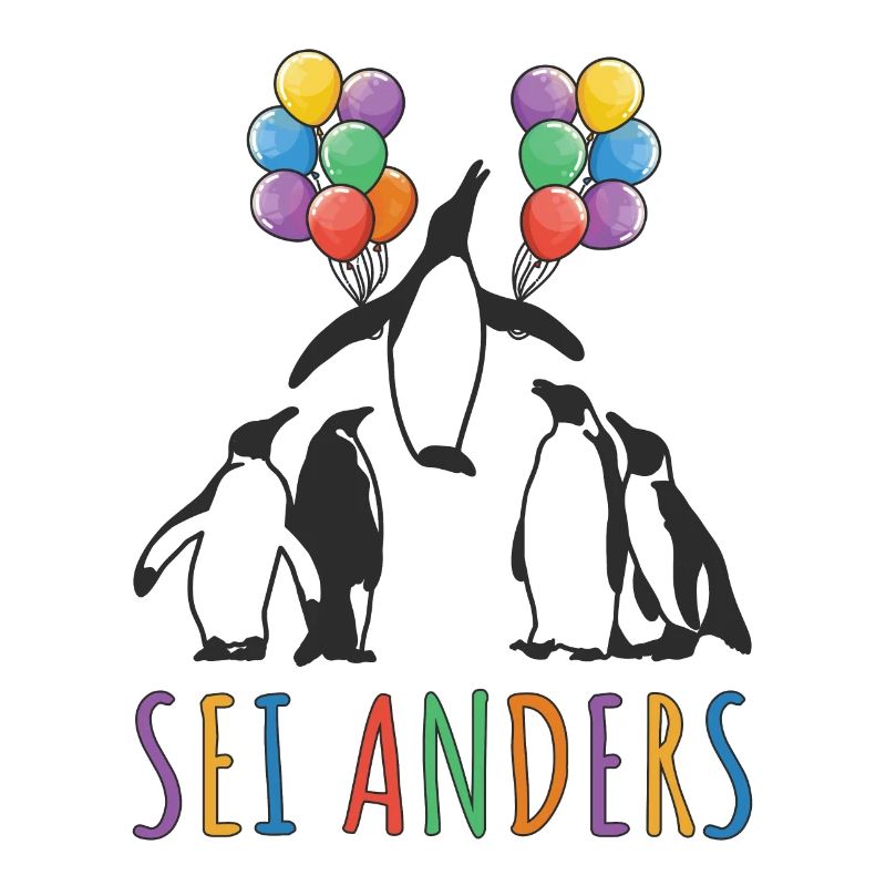 Pinguin Motivation Sei Anders Kreative Menschen