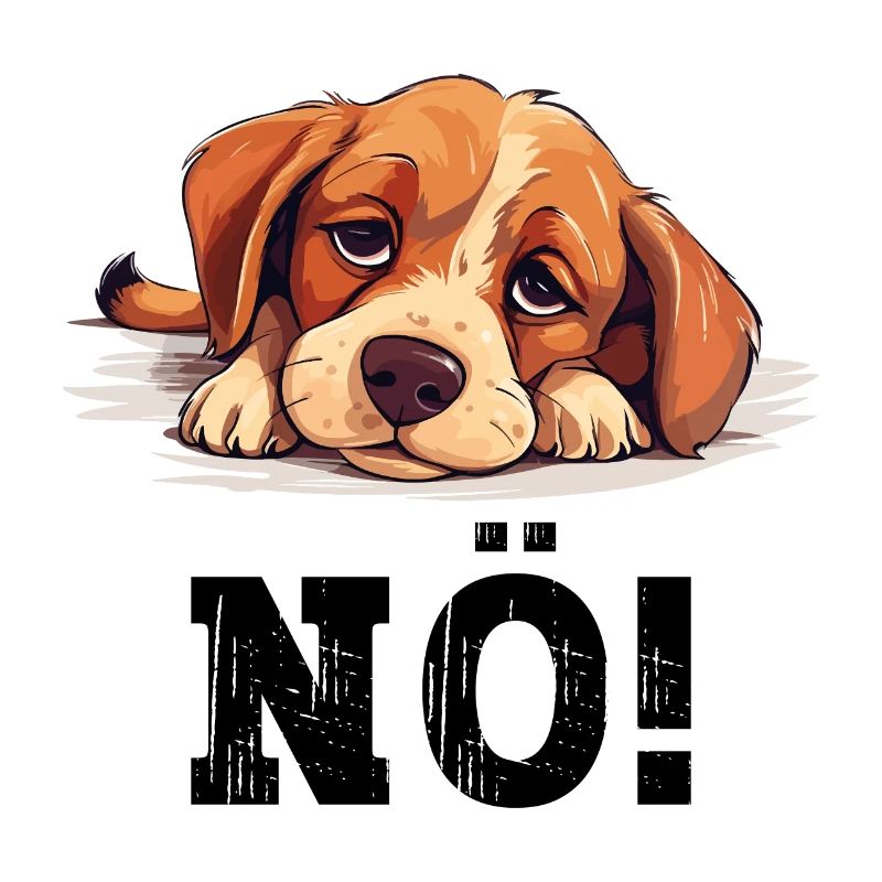 Hund Nö Einfach Nö No Nein Hündchen Lustig Spruch
